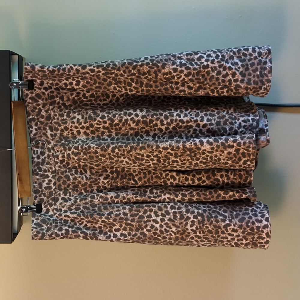 Torrid size 0 (12) skater skirt in cheetah print